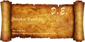 Deuts Evelin névjegykártya